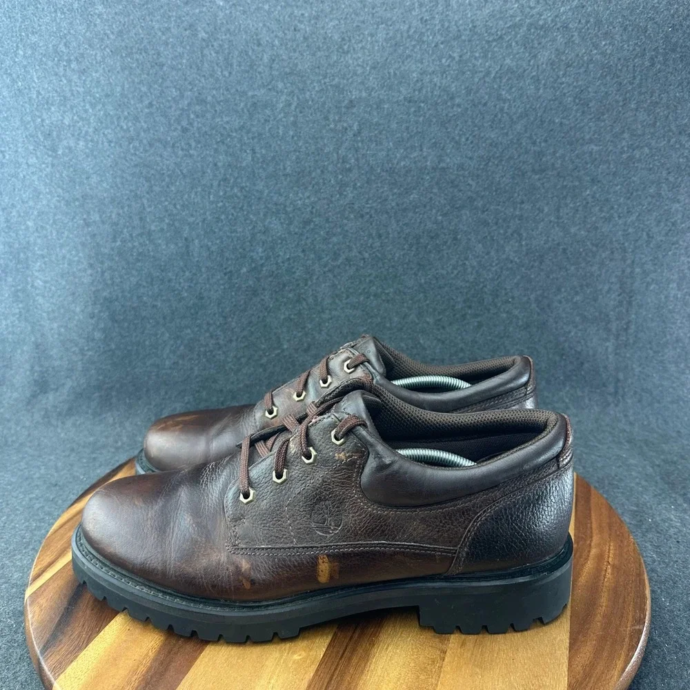 Timberland Oxfords Men's Size 14M Brown Lace Up Hiking Casual Work Leather 80500
